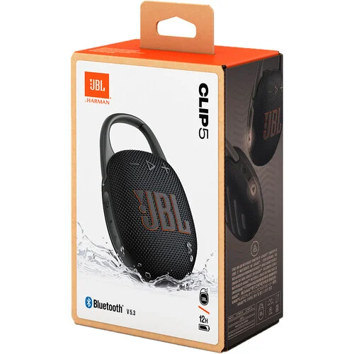 JBL CLIP 5 – 7 Watt Portable Waterproof Speaker – Black.